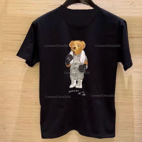 2026 New fashion women mens t shirt designer t-shirt bear pattern print summer tee color womens tshirt breathable shirt short sleeved clothes
