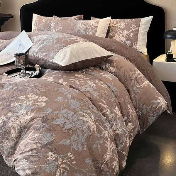 Class A raw hemp four-piece set lace thickened quilt cover bed sheet/fitted sheet dormitory kitJ260506