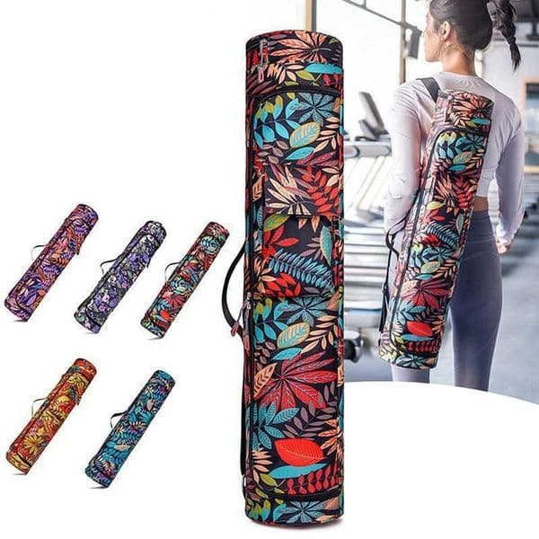 1pc Printed Yoga Mat Bag Unisex Sports Pilates Mat Backpack Fitness Dance Gym Mat Cover Men Women Yoga Bag Z260504
