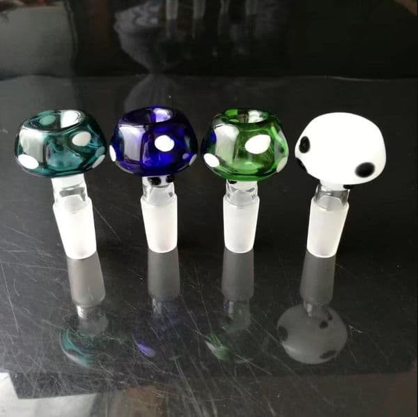 New Glass Smoking pipes hookah Oil Burner Pipes Smokings Colored Mushroom Head