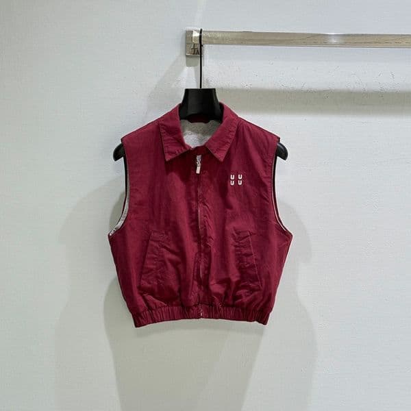 Women Designer Zipper Waistcoat Embroidery Sleeveless Festival Cargo Vest Summer Daily Outfits Sporty Singlets