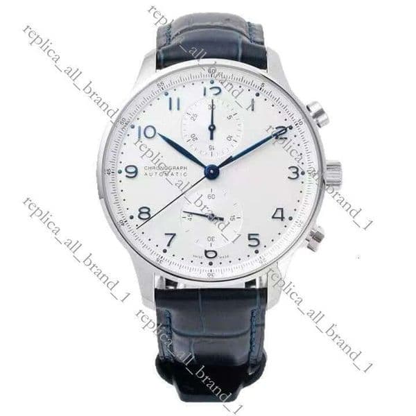 International Watches Designer Iwcpilot Luxury Iwcly 40.5Mm Wave Nofei Series Mechanical High-Quality Leather Strap Fashion Business Men's Watch D15