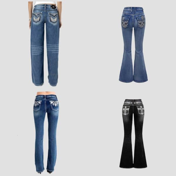 High quality best selling hits jeans Men's Womens Jeans Jeans Retro Y2K Cut miss me New Blue Jeans Embroidered Wing Pocket Hip Hop Harajuku Gothic Wide Pants Strt Wear 1