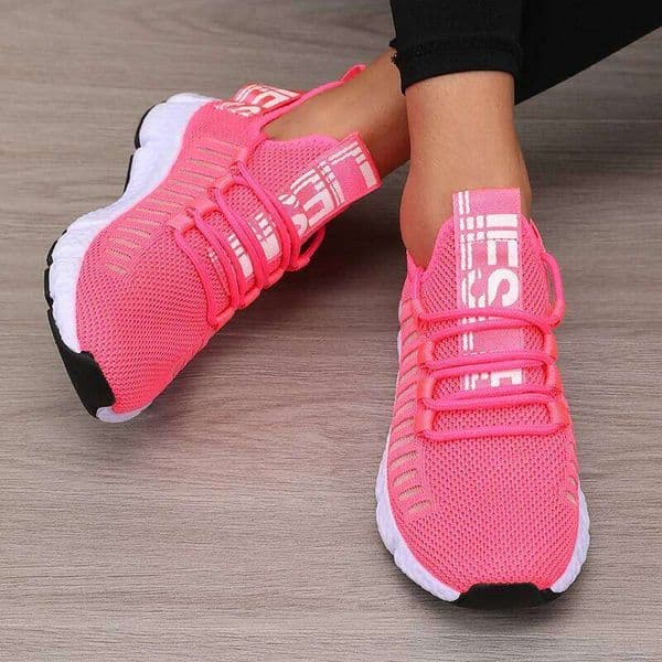 Women's Mesh Lightweight Soft Sole Jogging Strap Breathable Fashion Sports Walking Casual Tennis Flat Shoes for Men 26W0506