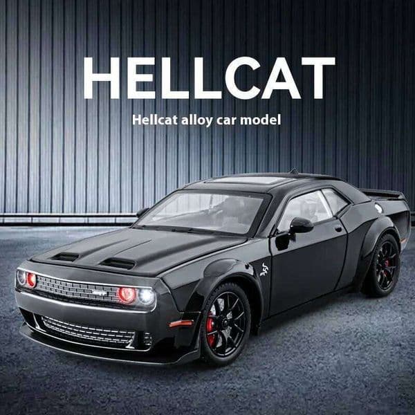 1:24 Dodge Challenger SRT Hellcat Redeye Super Muscle Alloy Metal Diecast Car Model Collecting Hobby Decorative Gift Friend 26W0506