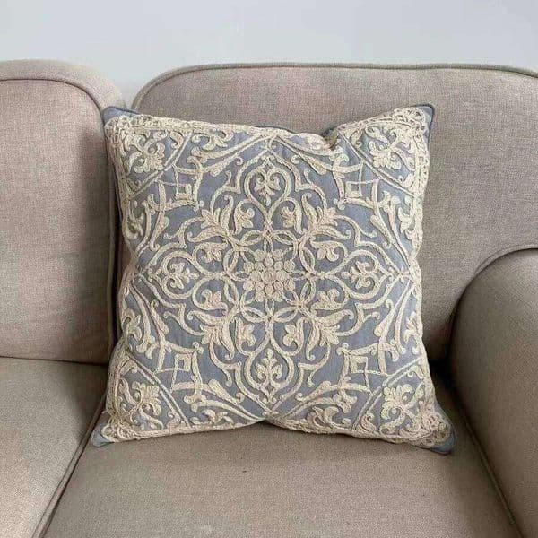 40x40 Elegant Embroidered Cushion Cover Damask No Printing Pillow Case Case for Sofa Couch Living Room Luxury Home Decor Pillow Casecase 26W0506 Pillow Case