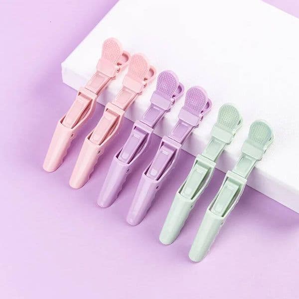 6Pcs Hair Clips, Shark Clip Enhanced Crocodile Alligator Grip Clip, Professional Salon, Special for real hair wigs ddmythur