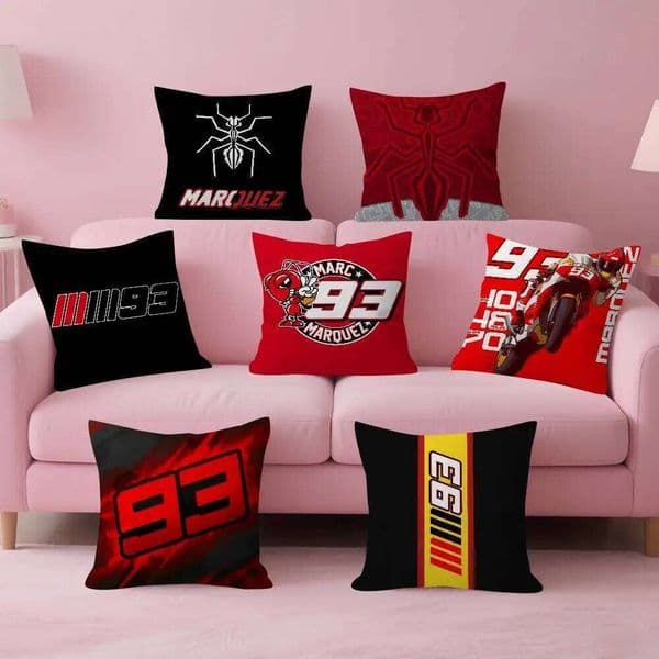 Personalized Pillow Dust Cover Bedroom Kids Party Decoration Pillowcase Birthday Children Gift M-Marc racing driver Marquez 93 26W0506