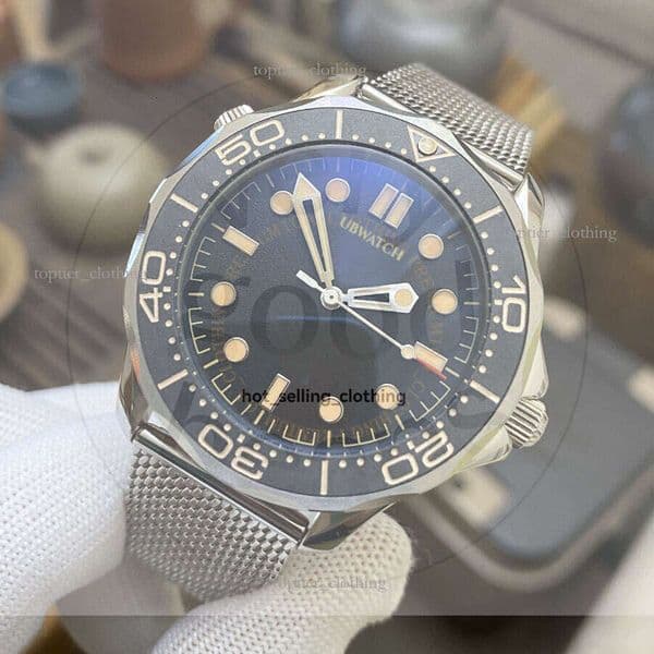 BRAND New Limited Edition Wrist Watch Sea Diver 300 Master Titanium No Time To Die James B 007 Automatic 42Mm Mesh Nato Stainless Steel Bracelet Men's Gift 210.9 f6d