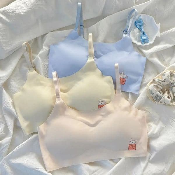 2pcs Bras Women Soft Skin Friendly Ice Silk Sports Yoga Bra Without Steel Ring Comfortable Breathable Support Girls Bra Vest 260429