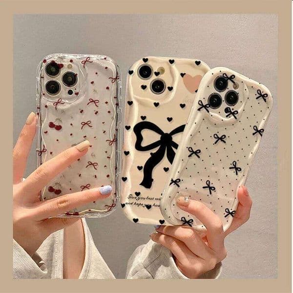 Case For Galaxy S25 Ultra S22 S21 S20 Plus S21FE S20FE S25FE A31 Y2K Bow knot Love heart Soft Silicone Cover 26Y0506
