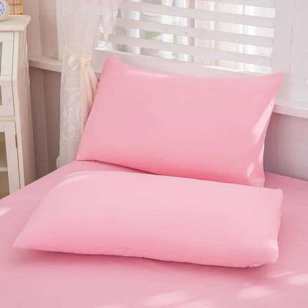 Dust-Proof Pillow Core Protective Cover for Bedding, 1/2 Piece Solid Color Pillowcase, Bedroom Pocket Sealed Soft Pillowcase 26W0506
