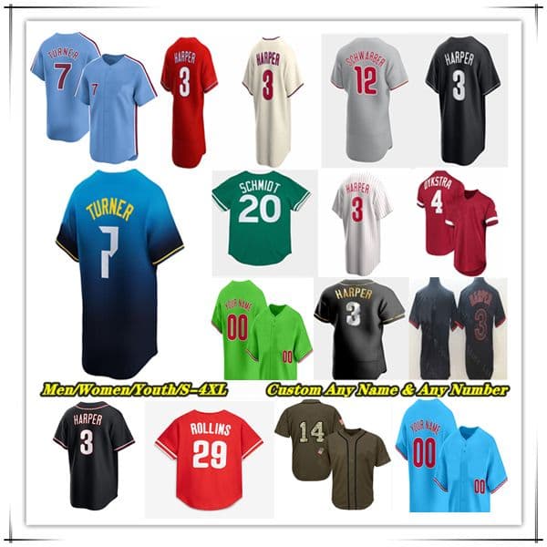 Trea Turner PHILLy Jerseys Harper Kyle Schwarber Adolis Garcia Alec Bohm Brandon Marsh Justin Crawford Aaron Nola Cristopher Sanchez Bryson Stott PHILLIe Wheeler