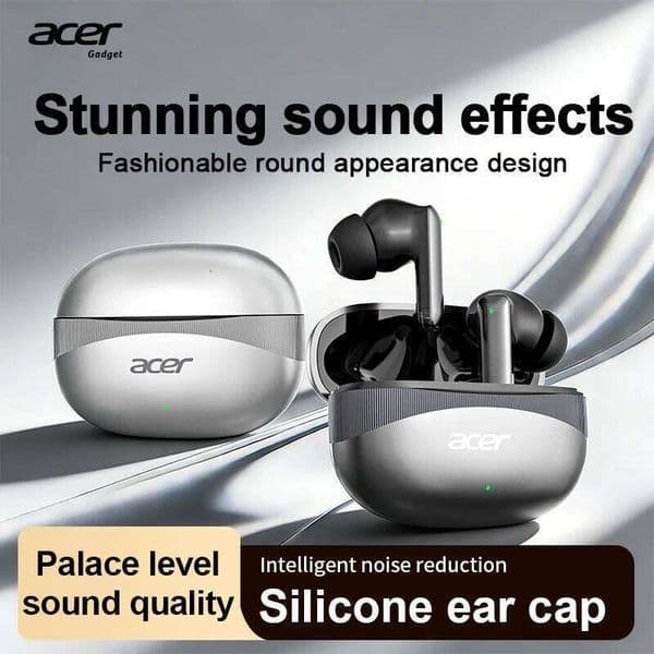 Acer Ohr750 Enc Wireless Earphones with Call Noise Reduction, 6.0 New Performance Chip, Ultra-Long Standby Time, Improved Quality, S 26W0506