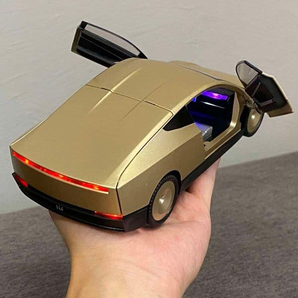 1:24 Cybercab Unmanned Robotaxi Alloy Metal Diecast Model Car With Sound & Light Computer Case Host DIY Ornaments Holiday Friend 26Y0505