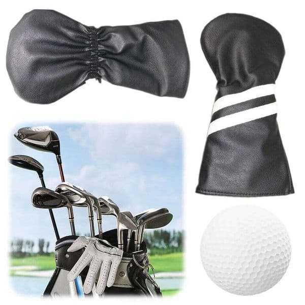 Wood Cover PU Leather Waterproof Golf cover for Woods and Driver Fairway Hybrid 26Y0506