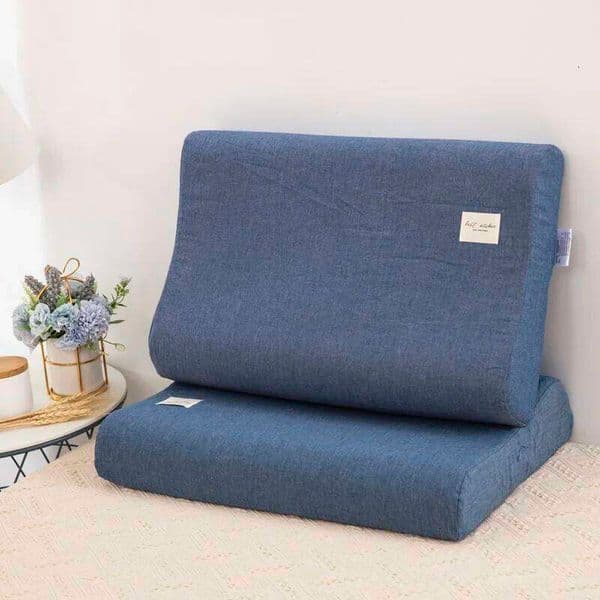 Washable Cotton Latex Pillowcase 30x50cm - Memory Pillow Cover for Home Bedroom Sleeping Skin-Friendly Bedding Accessory 26W0506