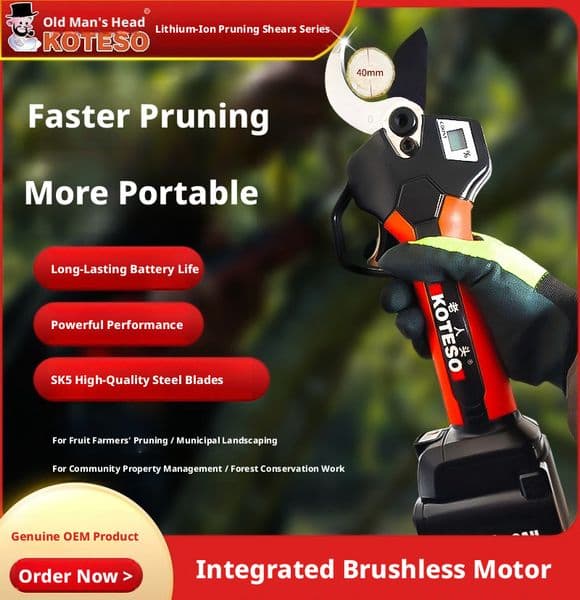 Old man's head KT940KT933KT930 electric lithium pruning N50N40E35 rechargeable fruit tree electric scissors
