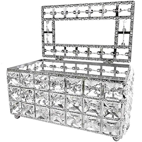Crystal Tissue box Household living room desktop accessories draw paper boxJ260506