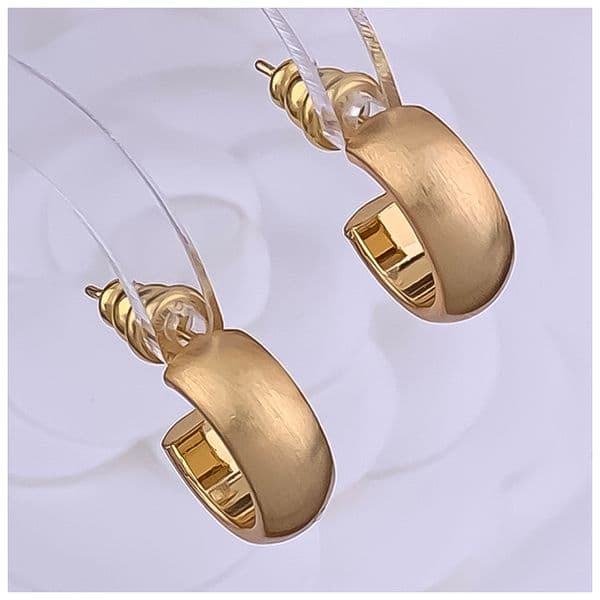 Designer Earrings Designer Earrings Women 18K Gold Silver Plated Earring Matte C Shape Hoop Earrings Luxury Jewlery Designer Elegant Free Shipping Buy 1 Get 1