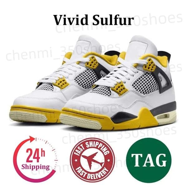 Designer High Quality Basketball Shoes Fire J4 4s Black Cat Imperial Purple Red White Yellow Thunder Cool Grey Blue Pink Men Women Boy GS Sneakers On Sale