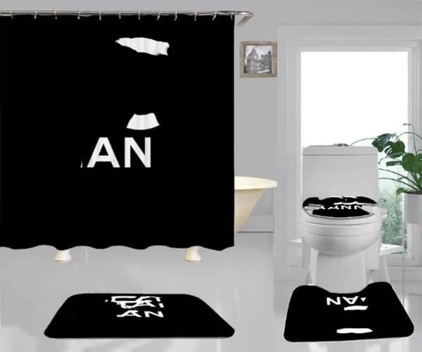 Luxury Designer Decor Fashion Creative Digital Printing Waterproof Curtain Polyester Bathroom room Shower Curtains Decoration For Home 1016