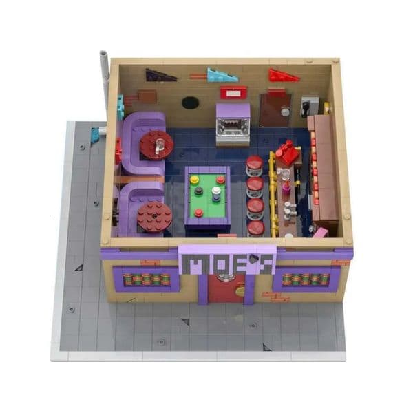 2026 2026 Build Block Set Build Block Brick Set Gobricks MOC Simpsoned Bricks Model Springfields Venue Modular Moes Tavern Bar Building Blocks Toys brick Gift Toy Toy