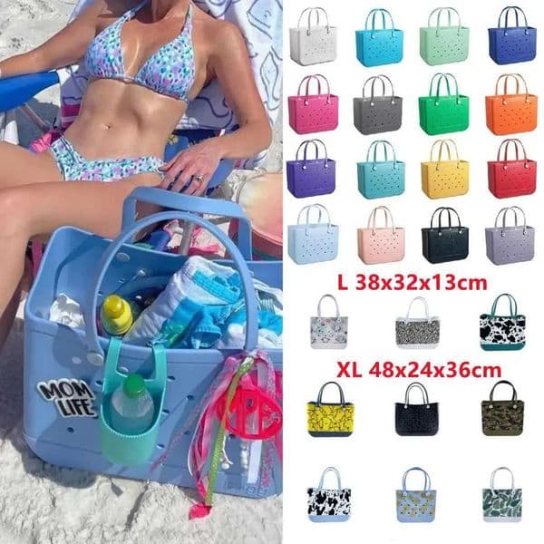 2026 new Luxury Designer Decor Extra Large Boggs Bag Summer EVA Beach Basket Womens Picnic Hole Waterproof Handbag Shopping Shoulder room Decoration