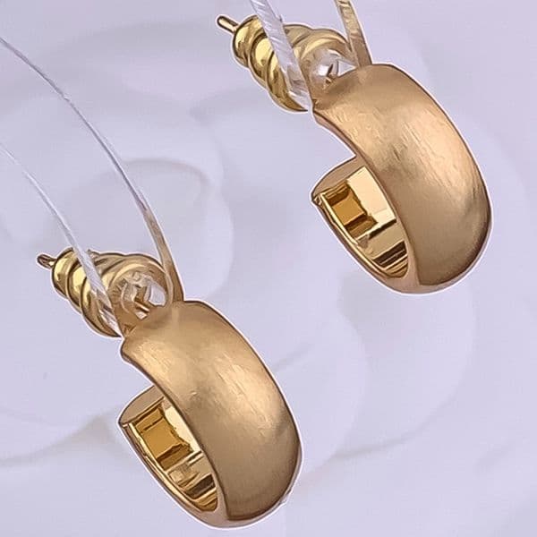 Earrings Designer Earrings Women 18K Gold Silver Plated Earring Matte C Shape Hoop Earrings Luxury Jewlery Designer Elegant Free Shipping Buy 1 Get 1