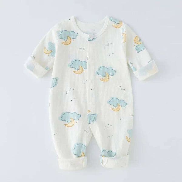 Boy Newborn Romper Autumn 100% Cotton Girl Baby 0-18M Cute Spring Long Sleeve Soft Infant Clothes 26Y0507