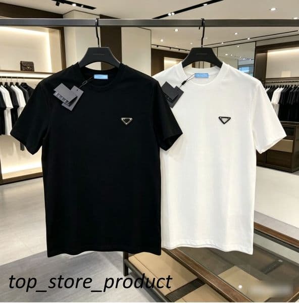 Designer pada shirt mens pra daly shirts luxury round neck short sleeved fashionable casual letter-printed t-shirts for women with trendy brand T-shirts
