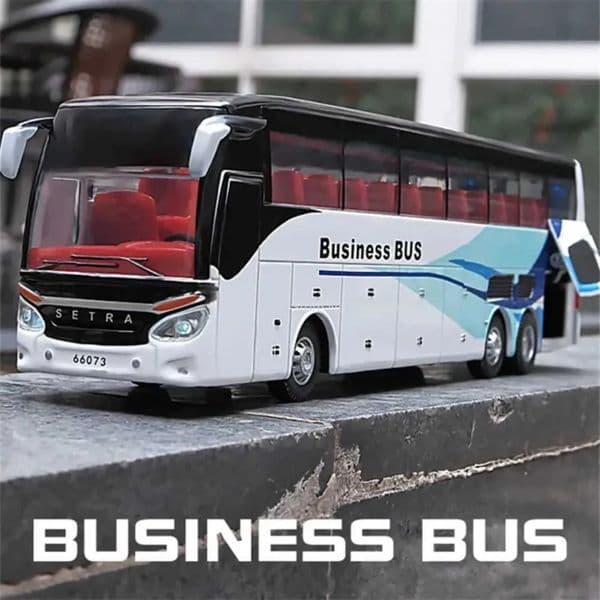 slot car Plane 1/32 Alloy Single-Layer Model Die-Casting Simulation Metal Business Bus Sound Light Pull Back Childrens Gift Toy Car Track