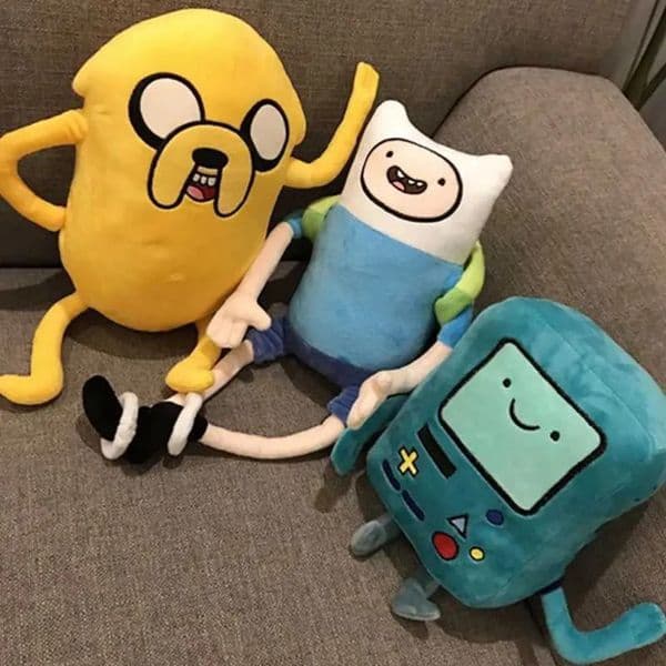 Game And Toy stuff animal 28-42Cm Finn Jake BMO Soft Animal Creative Adventure Time Plush Toys Cartoon Stuffed Dolls Kids Gifts Y240801 Designer