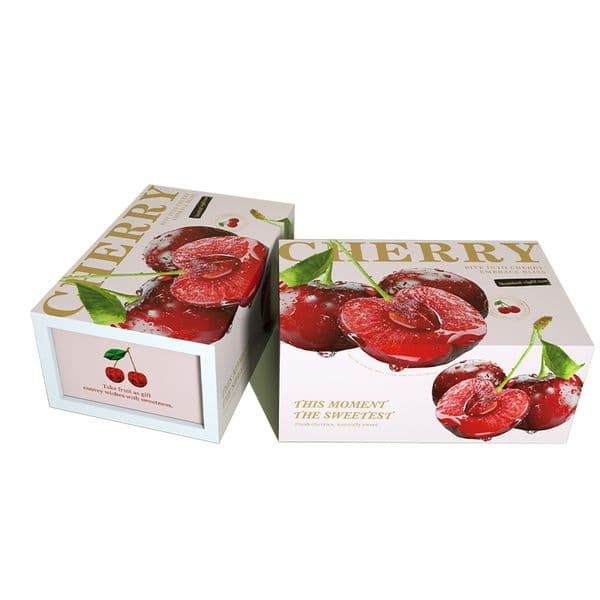 Cherry gift box packaging,Fruit specific cold chain packaging box can be customized with fresh gift boxes, environmentally friendly and durable insulated boxes