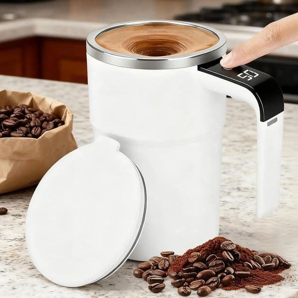 Self Stirring Coffee Mug Rechargeable Electric Automatic Stirrer Cup for Milk Cocoa Protein Powder Chocolate Drinks Beverage 260506