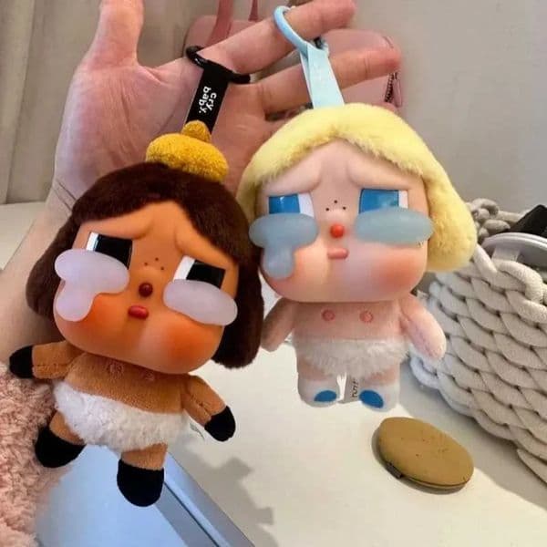 2026 Game And stuff animal Toy Real 13Cm Baby Crying Mystery Box Vinyl Base Plush Doll Pendant Decorative Fan Series Childrens Birthday Gift Free Shipping