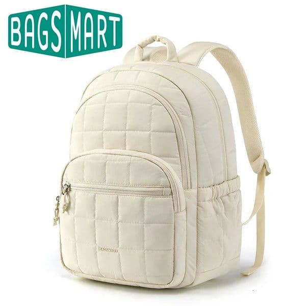 BAGSMART Womens Backpack Large Capacity Travel Backpack Simple Female Bags School College Laptop Backpack for Girls 260507