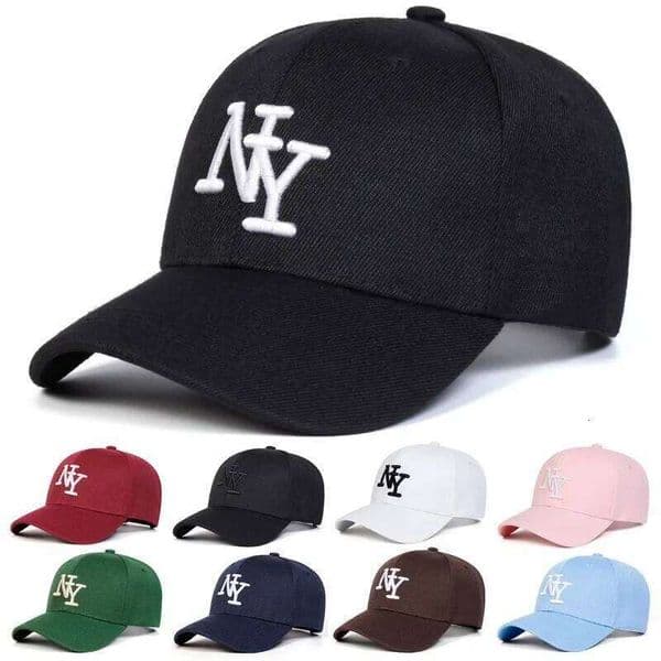 NY Letter Embroidered Baseball Outdoor Adjustable Casual Sun Protection Sports Cap 26L0507