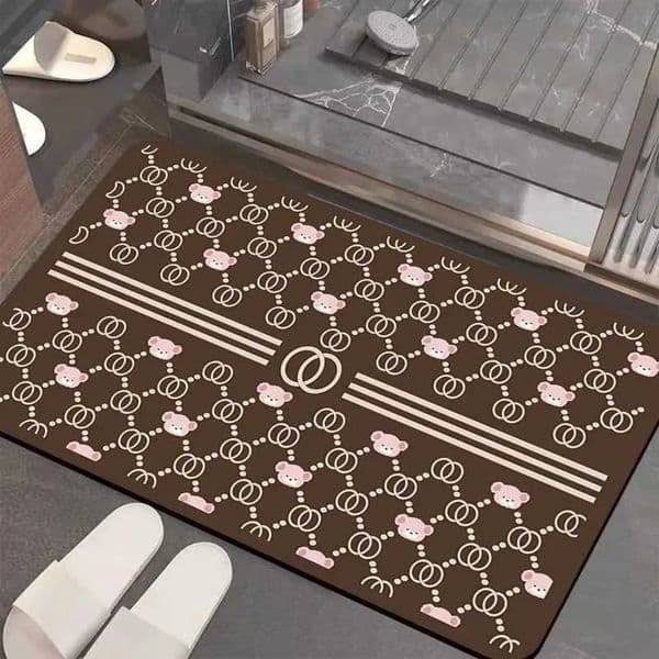 room Luxury Designer Decor Luxery VIKAMA Diatom Mud Bathroom Floor Absorbent Toilet Non-Slip Home Door Mat Small Carpet Decoration For Home 17