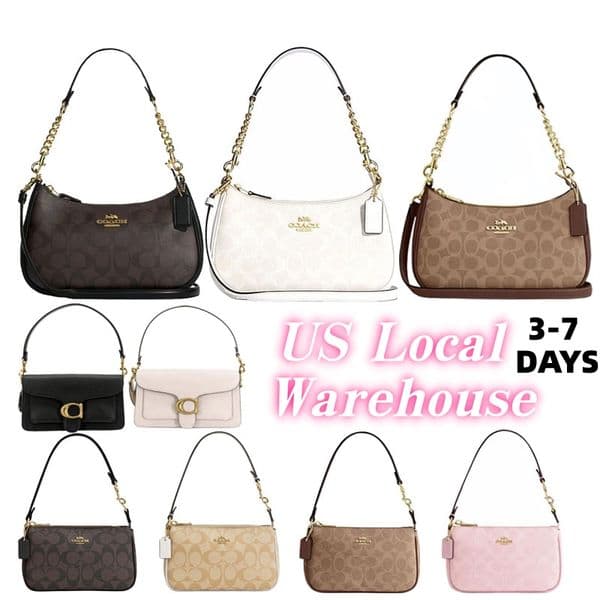 Designer Bag Shoulder Bags coachbags High-Quality Old Flower Mini Crossbody Bags Women's Handbags Classic Chain Half-Moon Bags Casual Underarm Bags
