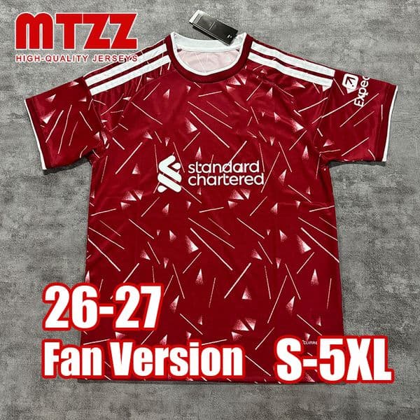 5XL 4XL MTZZ 26 27 Liverpudlians Soccer Jersey Home Away Third Pre Match GK Goalkeeper Special Mens Jerseys Man Top Football Shirt 2024 2025 Fan Version