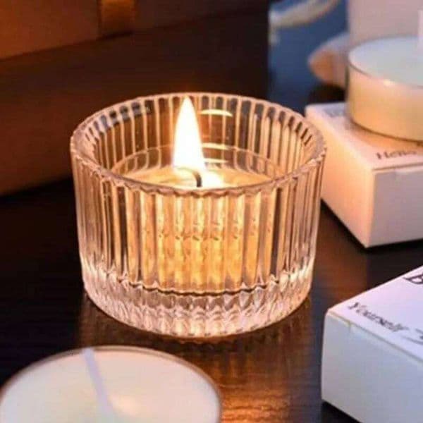 Small Clear Mini Candlestick Glass Tealight Candle Holder Wedding Table Decor,Party Supplies,Home Decor LZT001 26W0507