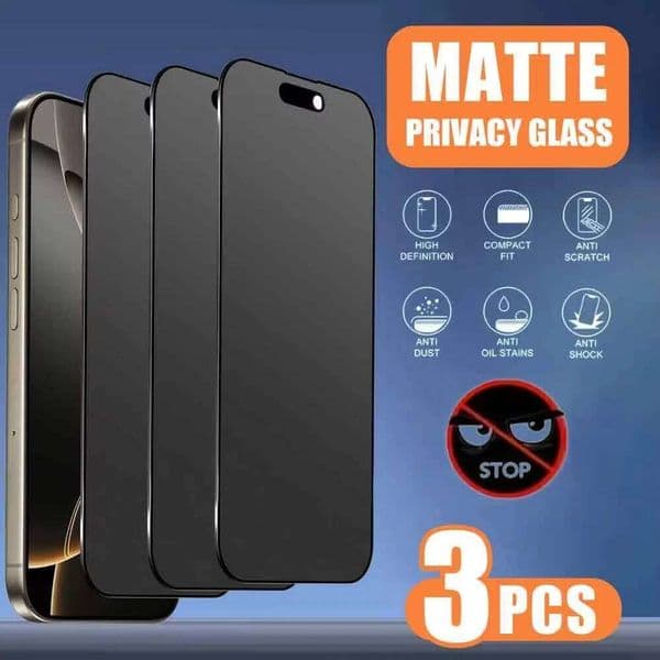 Matte Privacy Screen Protector For iPhone 17 Air 14 15 13 11 12 16 Pro Max 7 6 8 Plus XR XS X SE 2 3 Soft Ceramic Film 26L0507