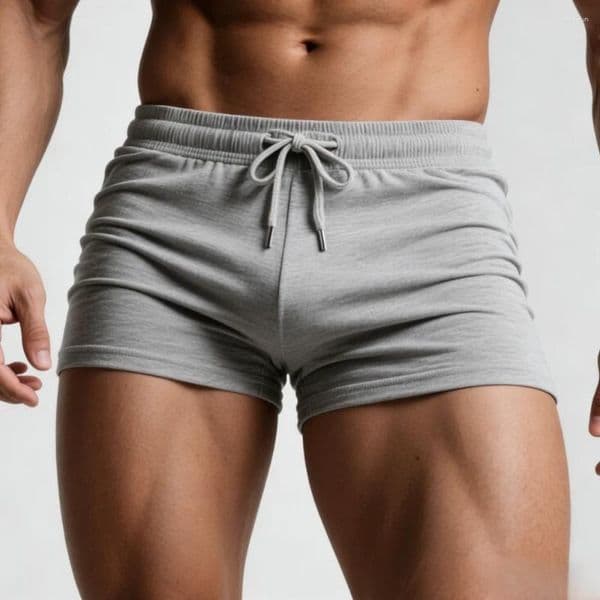 Men's Shorts Sexy Casual Breathable Lace-Up Design Home Leisure Gym Fitness Sports Running Daily Streetwear Stylish Comfort Wear
