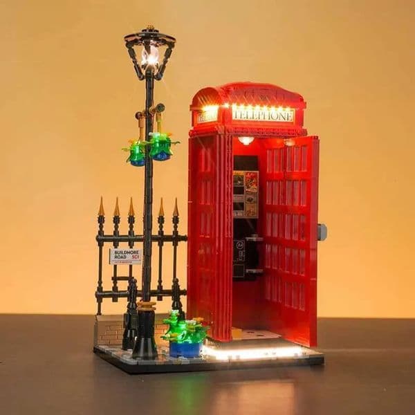 Build Block Set Build Block Brick Set Vonado LED Light 21347 Is brick Suitable For Red London Telephone Box Building Blocks Including Lighting Accessories 555