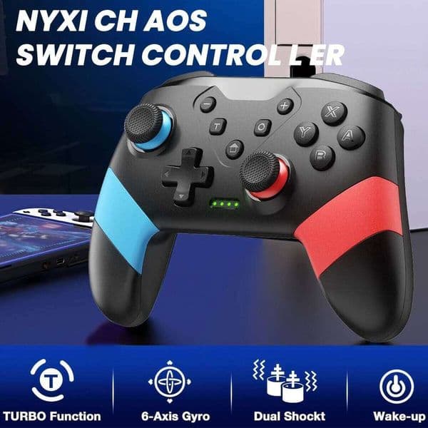 VOYEE Controllers Compatible Switch/Lite/OLED, Switch Pro Controller with Programming Motion Control Vibration S260506