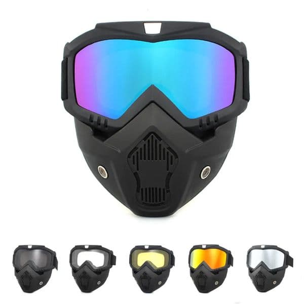 Motorcycle Gear Detachable Outdoor Motorcycle Mask Off-Road Cycling Ski Sport ATV Dirt Bike Racing Glasses Motocross Goggles Windproof Riding ride gear Equ 02