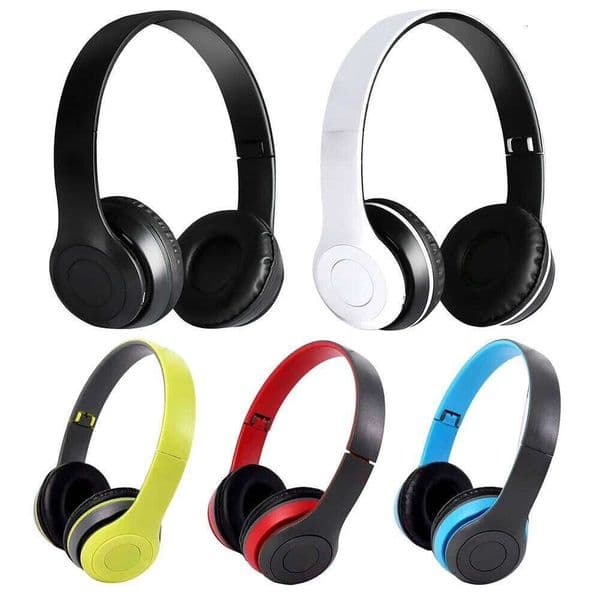 P47 Wireless Over Ear Headset Noise Cancelling BT-Compatible 5.0 Gaming Headphone Card Mp3 Player Support Hands-Free 26W0507