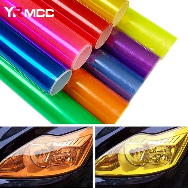 30cmx200cm Car Headlight Change Stickers Tint Color Sticker Waterproof Foil Vinyl Wrap Film Auto Styling Accessories