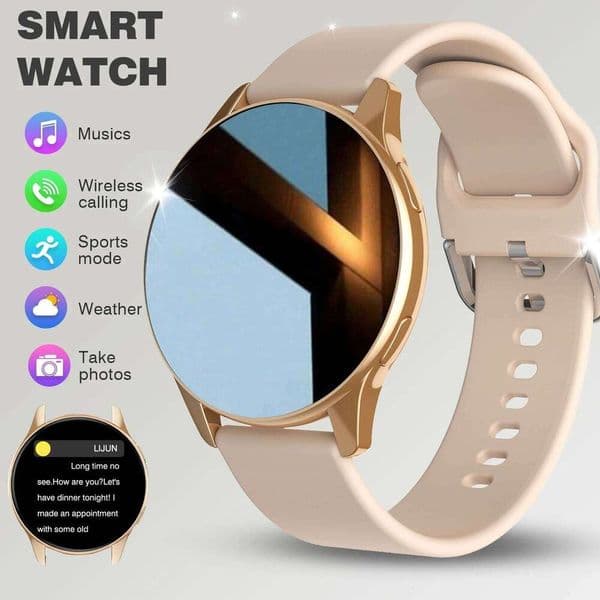 Smartwatch, Wireless Calling/Dialing, Multi-Sport Mode, Message Alert View, Customized Wallpaper, Fitness Monitor, Compatible Wi 26Y0507